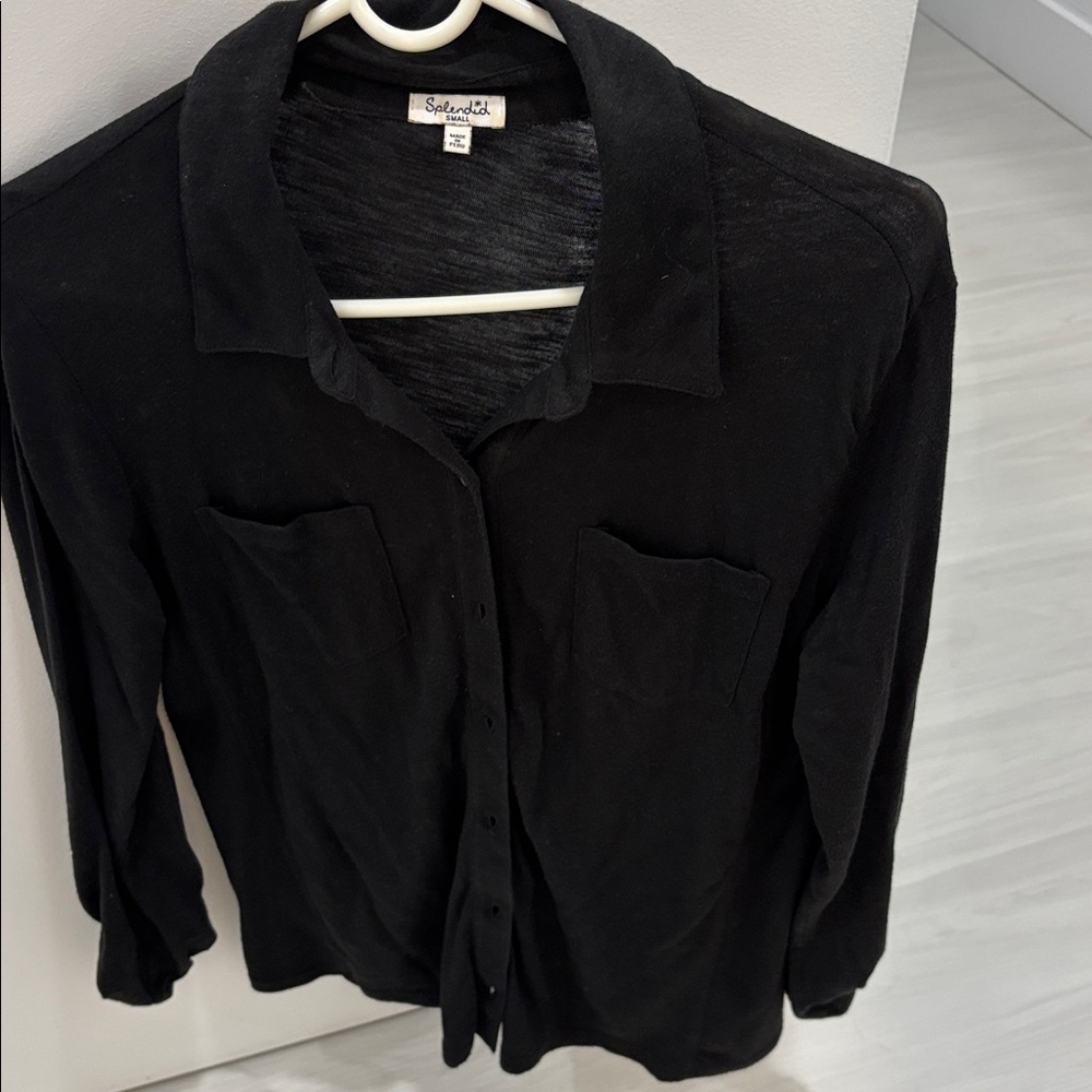 Splendid Black Casual Top